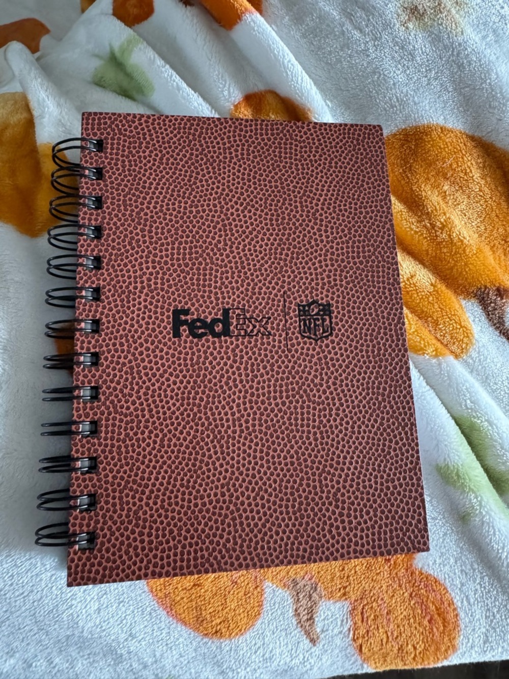 FedEx NFL Football-Texture Spiral Notebook - Brown- mini notebook, like new - Picture 2 of 6